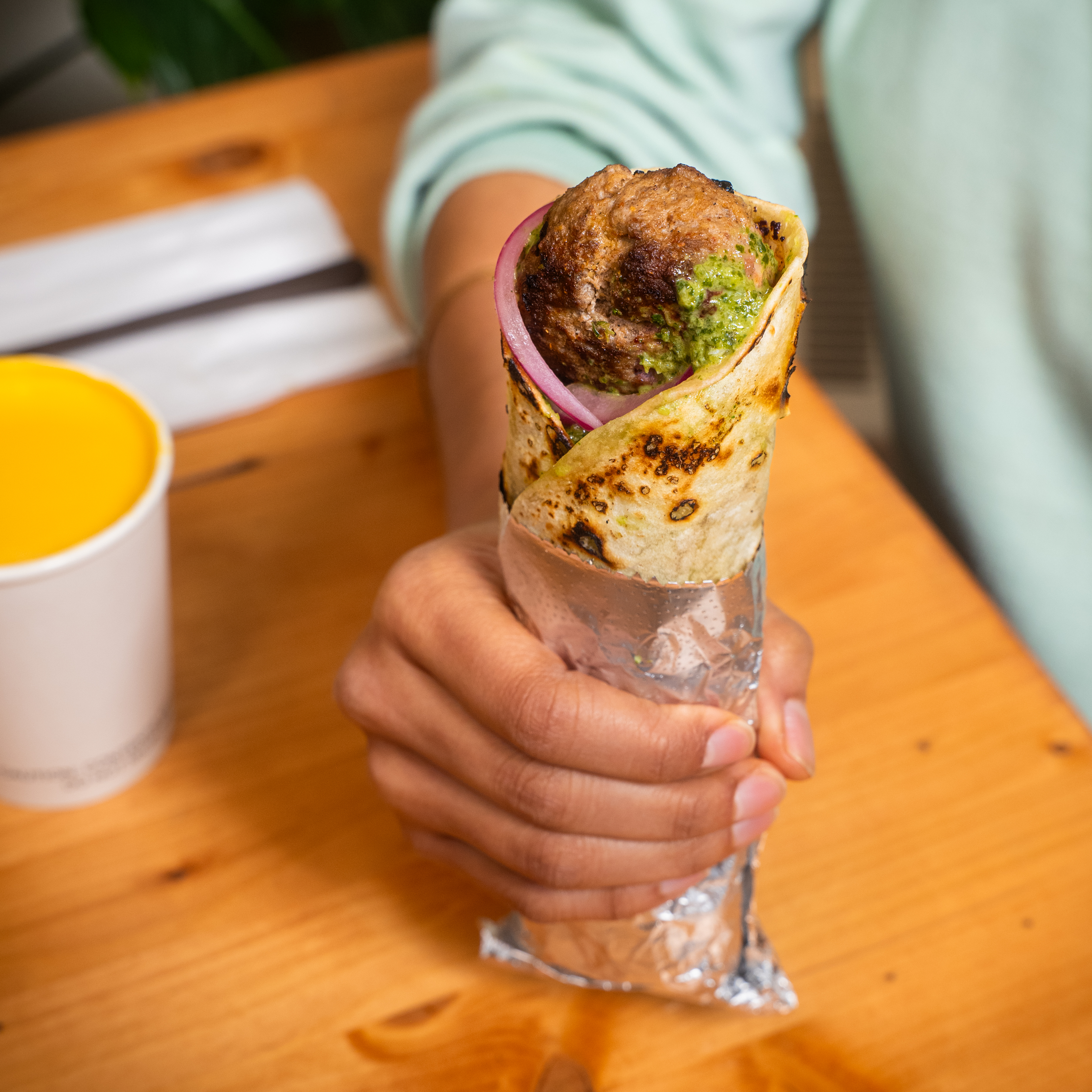 Special Kathi Roll Mughlai Lamb Kebab